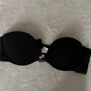 Xhilaration Black Lace Strapless Bra